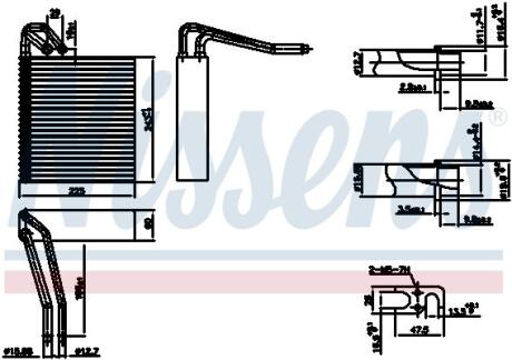 Випаровувач, кондиціонер NISSENS 92331