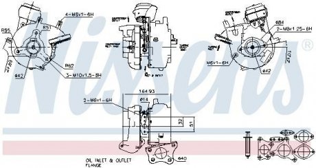 Турбіна NISSAN PATHFINDER III (R51) (05-) 2.5 dCi (вир-во) NISSENS 93056 (фото 1)