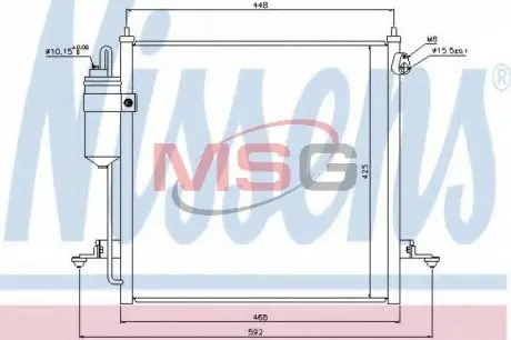 Конденсер кондиціонера NISSENS 940068