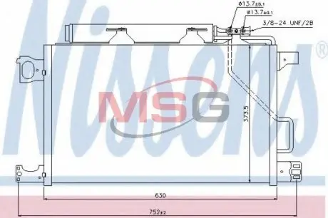 Конденсер кондиціонера NISSENS 940100