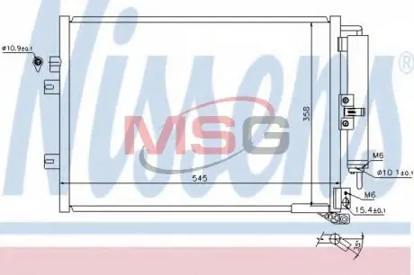 Радіатор кондиціонера First Fit NISSENS 940142