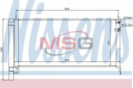 Конденсер кондиціонера NISSENS 940175