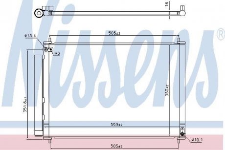 Радіатор кондиціонера NISSENS 940537