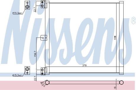 Радіатор кондиціонера NISSENS 940703