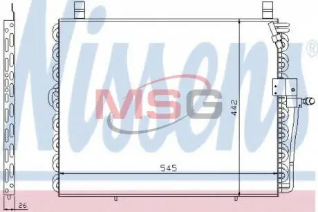 Конденсер кондіционера MERCEDES NISSENS 94176