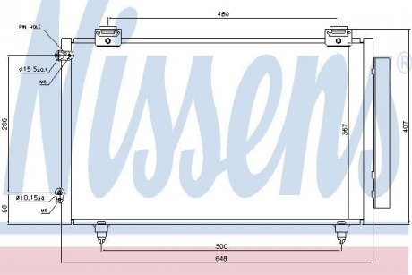 Радіатор кондиціонера First Fit NISSENS 94719