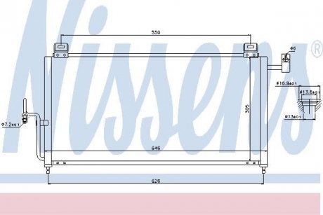 Конденсер кондиціонера NISSENS 94720