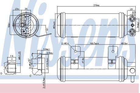Осушувач кондиціонера NISSENS 95057
