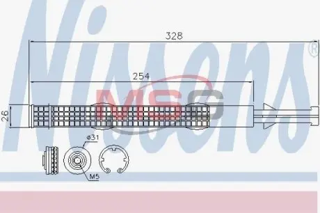 Осушувач кондиціонера NISSENS 95526