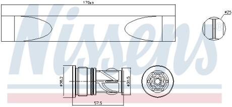 Осушувач кондиціонера NISSENS 95620