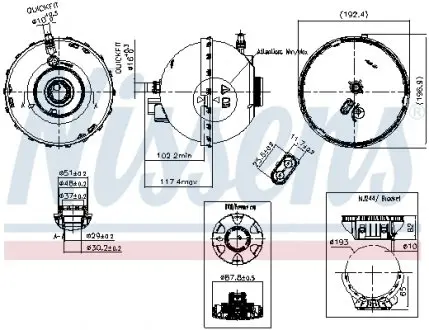 Бачок розширювальний NISSENS 996262