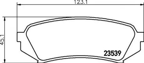Тормозные колодки TOYOTA Land Cruiser 100 (J100)-07 NISSHINBO NP1029