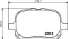Колодки тормозные дисковые передние Toyota Camry 2.4, 3.0 (01-06)/Lexus RX 300 (00-03) NISSHINBO NP1033 (фото 1)