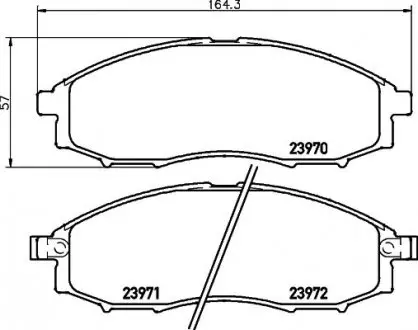 Тормозные колодки NISSAN NAVARA (D22_); NAVARA Platform/Chassis (D22); NP300 NAVARA Platform NISSHINBO NP2027SC