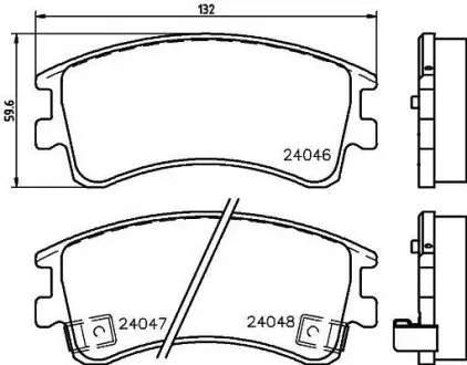 Тормозные колодки MAZDA 6"F"02-"08 NISSHINBO NP5007