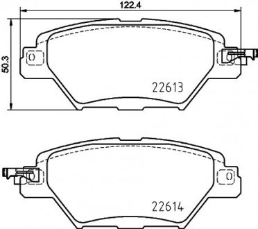 Тормозные колодки MAZDA CX-9 (TC) Rear Axle NISSHINBO NP5070 (фото 1)