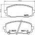 Тормозные колодки HYUNDAI/KIA i10/Picanto F&#039;04&gt;&gt; NISSHINBO NP6024 (фото 1)