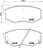 Тормозные колодки HYUNDAI/KIA ix20 (JC); TUCSON(JM); SOUL II (PS) Front Axle NISSHINBO NP6039 (фото 1)