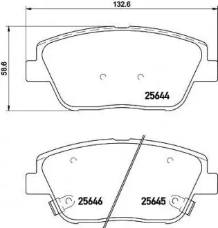 Тормозные колодки KIA Optima F'1,7-2,4'11>> NISSHINBO NP6049