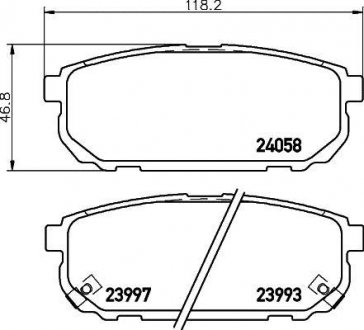 Тормозные колодки KIA Sorento "R" 02-09 NISSHINBO NP6052