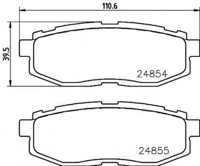 Тормозные колодки SUBARU/TOYOTA BRZ/Forester/Tribeca/GT86"R"05>> NISSHINBO NP7013