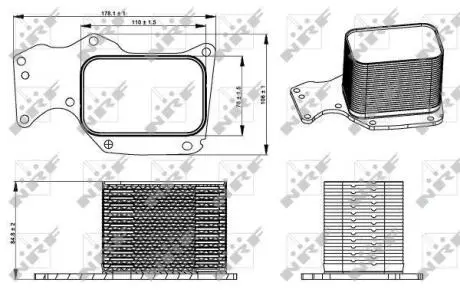 Охолоджувач мастила NRF 31284