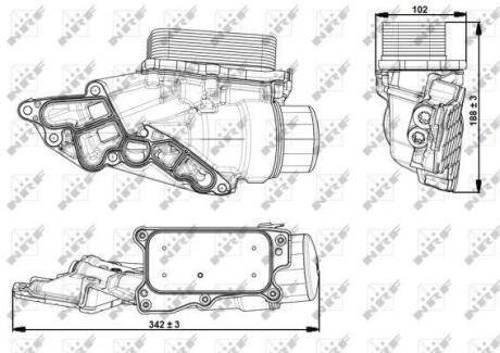 Охолоджувач мастила NRF 31351