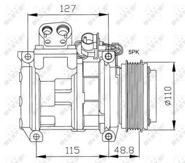 Компресор кондиціонера NRF 32048