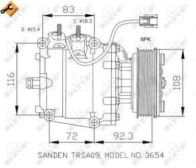 Компресор кондиціонера NRF 32072