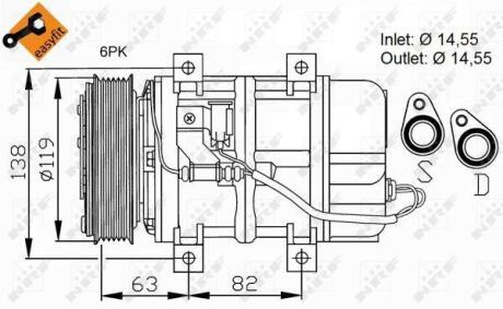 Компресор кондиціонера NRF 32109
