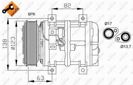 Компресор кондиціонера NRF 32112