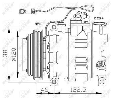 Компресор кондиціонера NRF 32167
