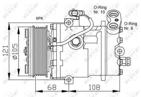 Компресор кондиціонера NRF 32232