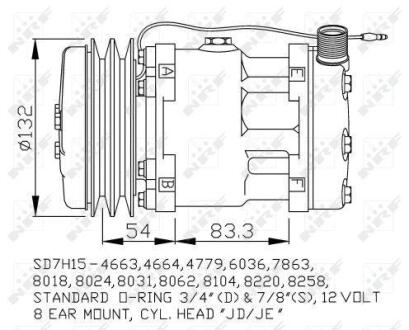 Компресор кондиціонера NRF 32238