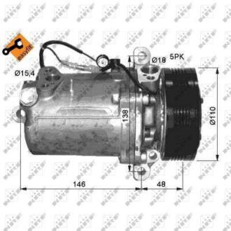 Компресор кондиціонера NRF 32414