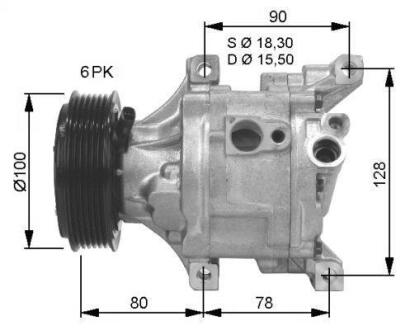 Компресор кондиціонера NRF 32466