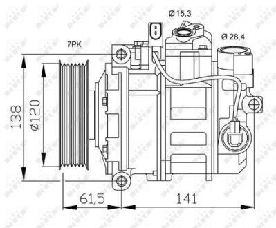 Компресор кондиціонера NRF 32777