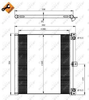 Радіатор кондиціонера NRF 350203