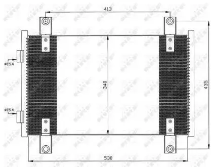 Радіатор кондиціонера NRF 35501