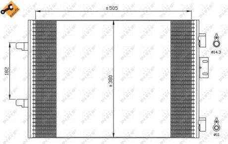 Радіатор кондиціонера NRF 35544