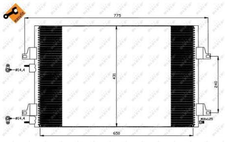 Радіатор кондиціонера NRF 35557