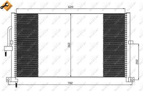Радіатор кондиціонера NRF 35603