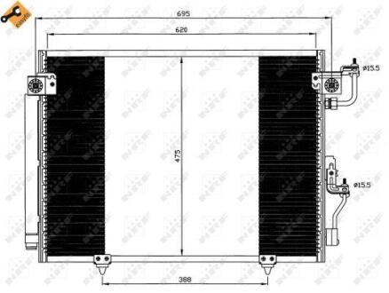 Радіатор кондиціонера NRF 35619