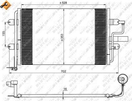 Радіатор кондиціонера NRF 35733