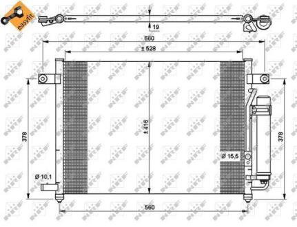 Радіатор кондиціонера NRF 35767