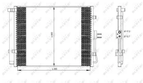 Радіатор кондиціонера NRF 35984