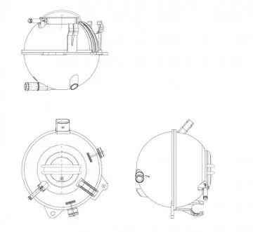 Бачок розширювальний VW Caddy/Golf/Passat/Skoda Octavia/Rapid 04- NRF 454082