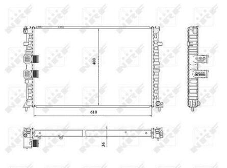 Радіатор NRF 50468