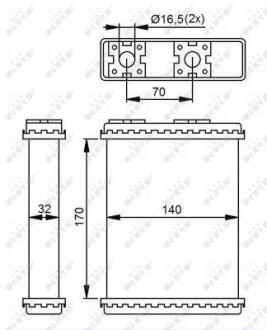 Радіатор пічки NRF 52230