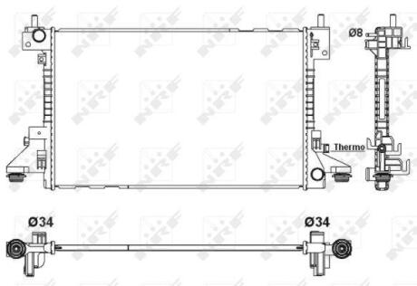 Радіатор охолодження NRF 53160